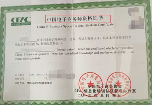 电子商务专业考什么证书