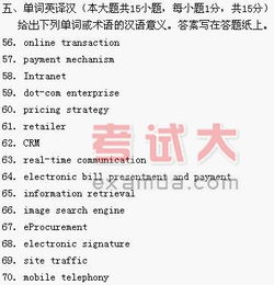 电子商务英语专业英语